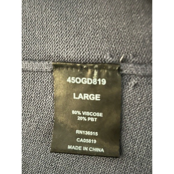 One Grey Day Revolve Women's Knitted Wide Leg Viscose Blend Pants Blue L - Picture 6 of 8